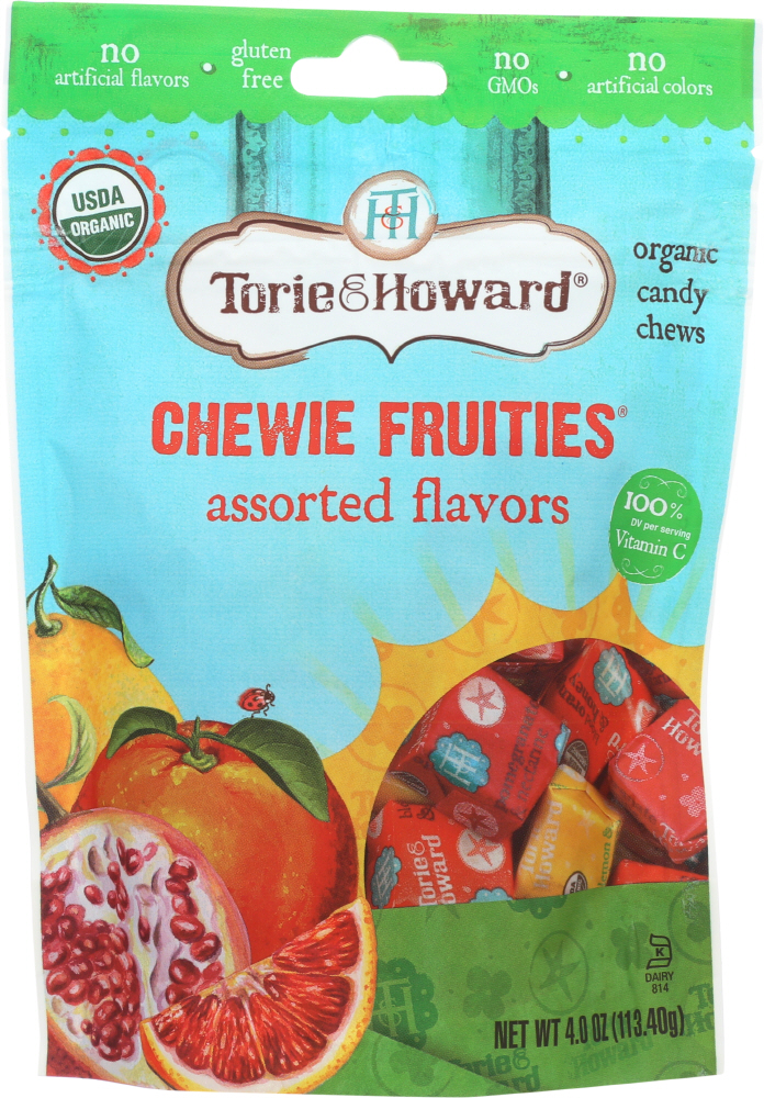 Picture of Torie & Howard KHLV00261873 4 oz Assorted Flavor Orange Bag Chews Fruit