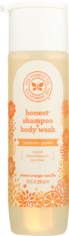 Picture of The Honest KHLV00287671 10 oz Orange Vanilla Shampoo Body Wash