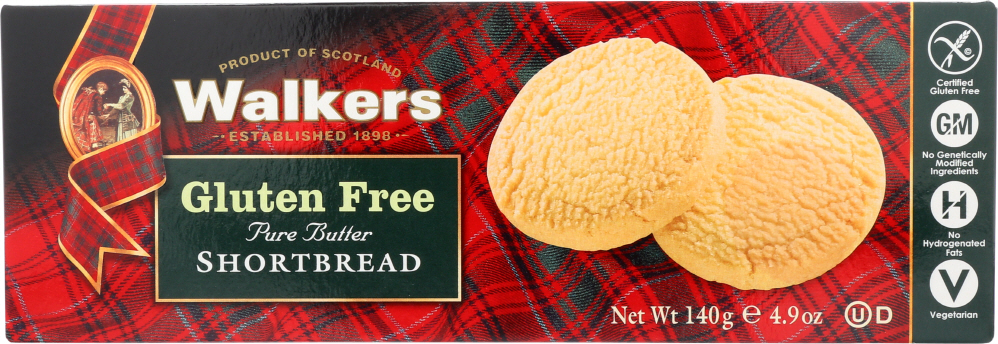 Picture of Walkers KHLV00252712 4.9 oz Gluten Free Rounds Shortbread