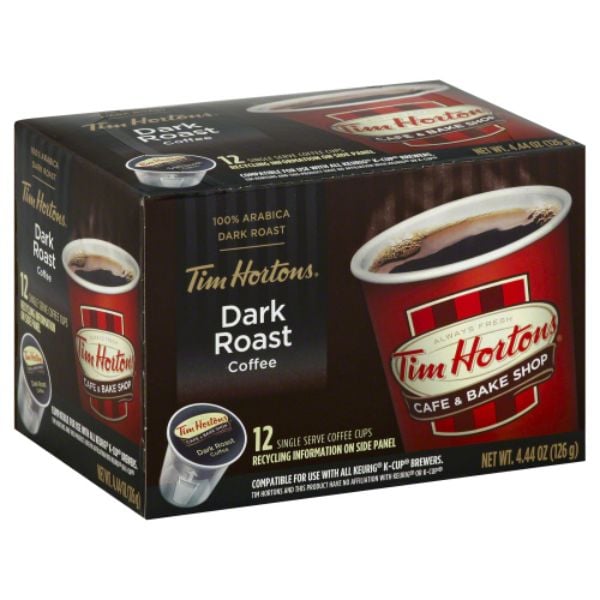 KHLV00255354 4.44 oz Single Serve Dark Roast Coffee -  Tim Horton