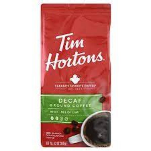 KHRM00139040 12 oz Ground Decaf 100 Percent Coffee -  Tim Horton