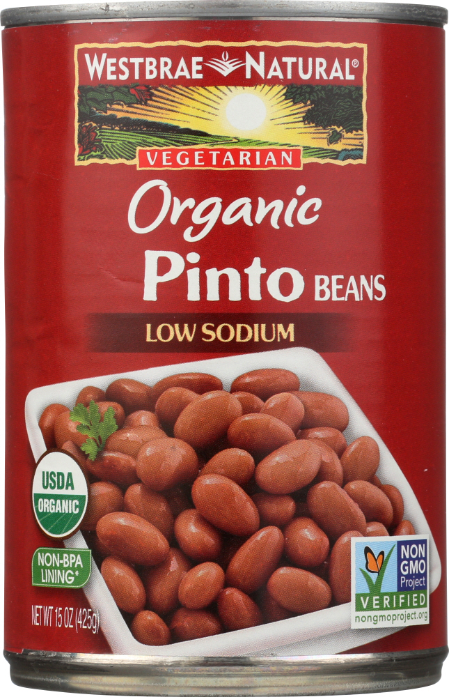 Picture of Westbrae KHLV02537421 15 oz Natural Organic Pinto Beans