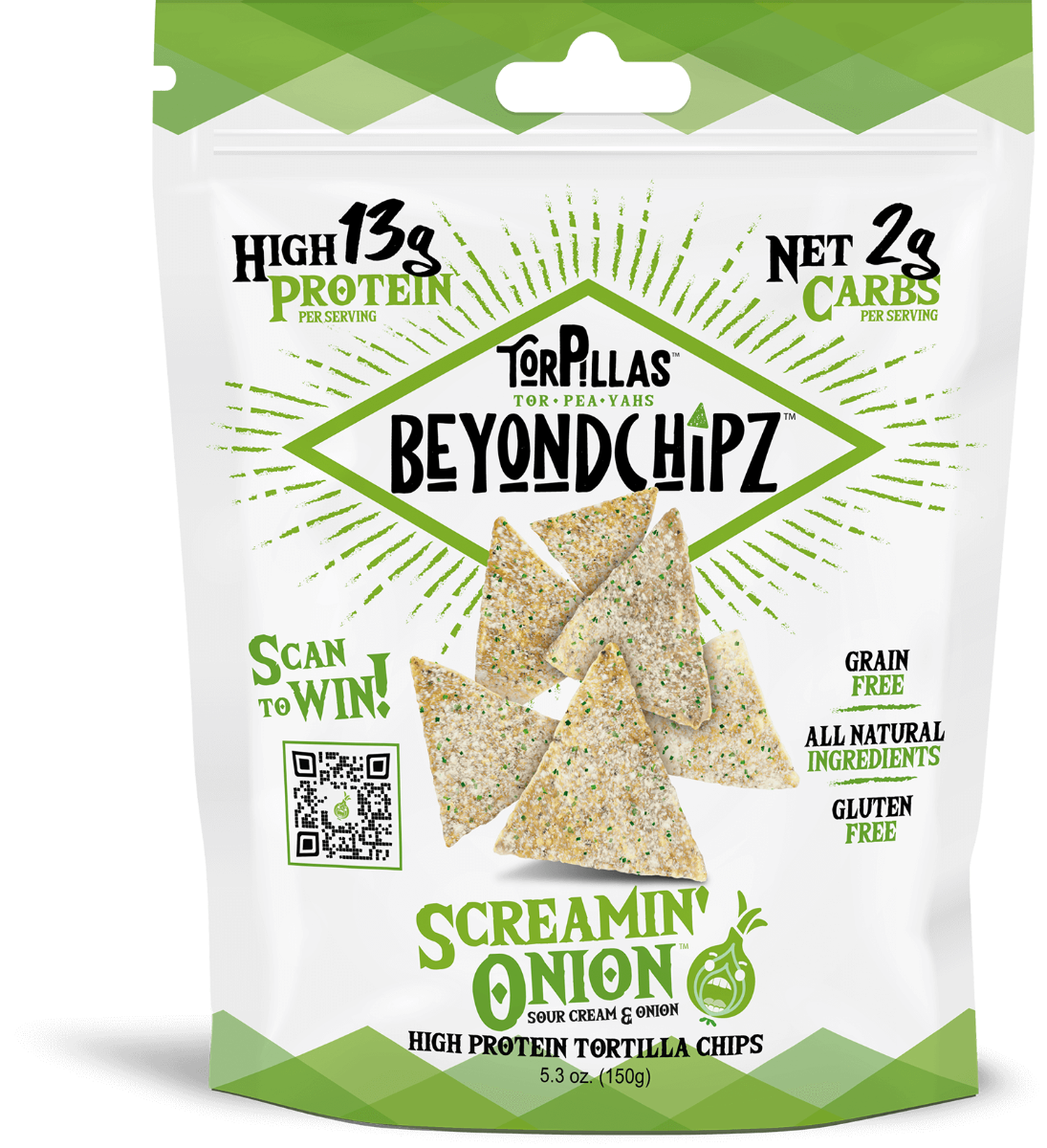 Picture of Beyondchipz KHRM00381639 5.3 oz Screamin Onion Chips