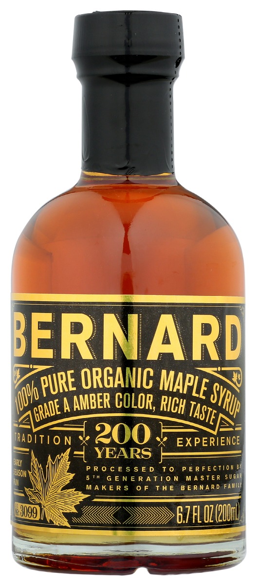 Picture of Bernard KHRM00362841 6.7 fl oz Pure Organic Maple Syrup