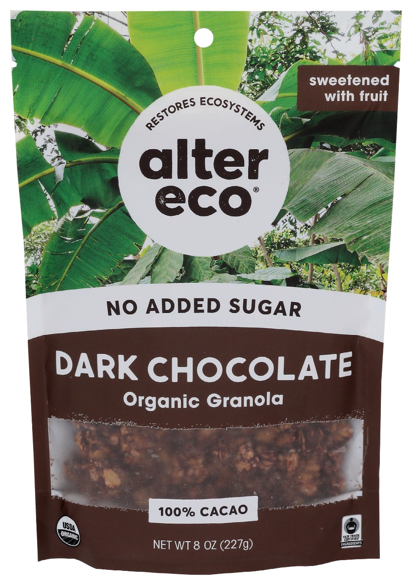 Picture of Alter Eco KHCH00392954 8 oz Dark Chocolate Organic Granola