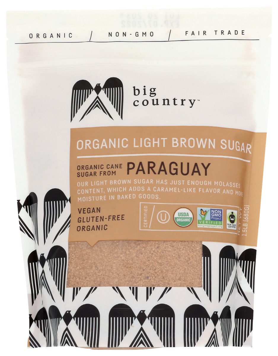 Picture of Big Country Foods KHRM00366940 24 oz Light Organic Brown Sugar
