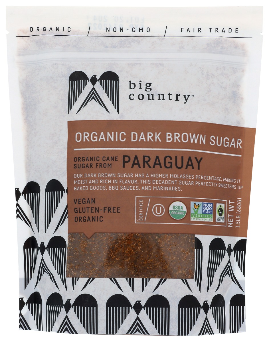 Picture of Big Country Foods KHRM00366941 24 oz Dark Organic Brown Sugar