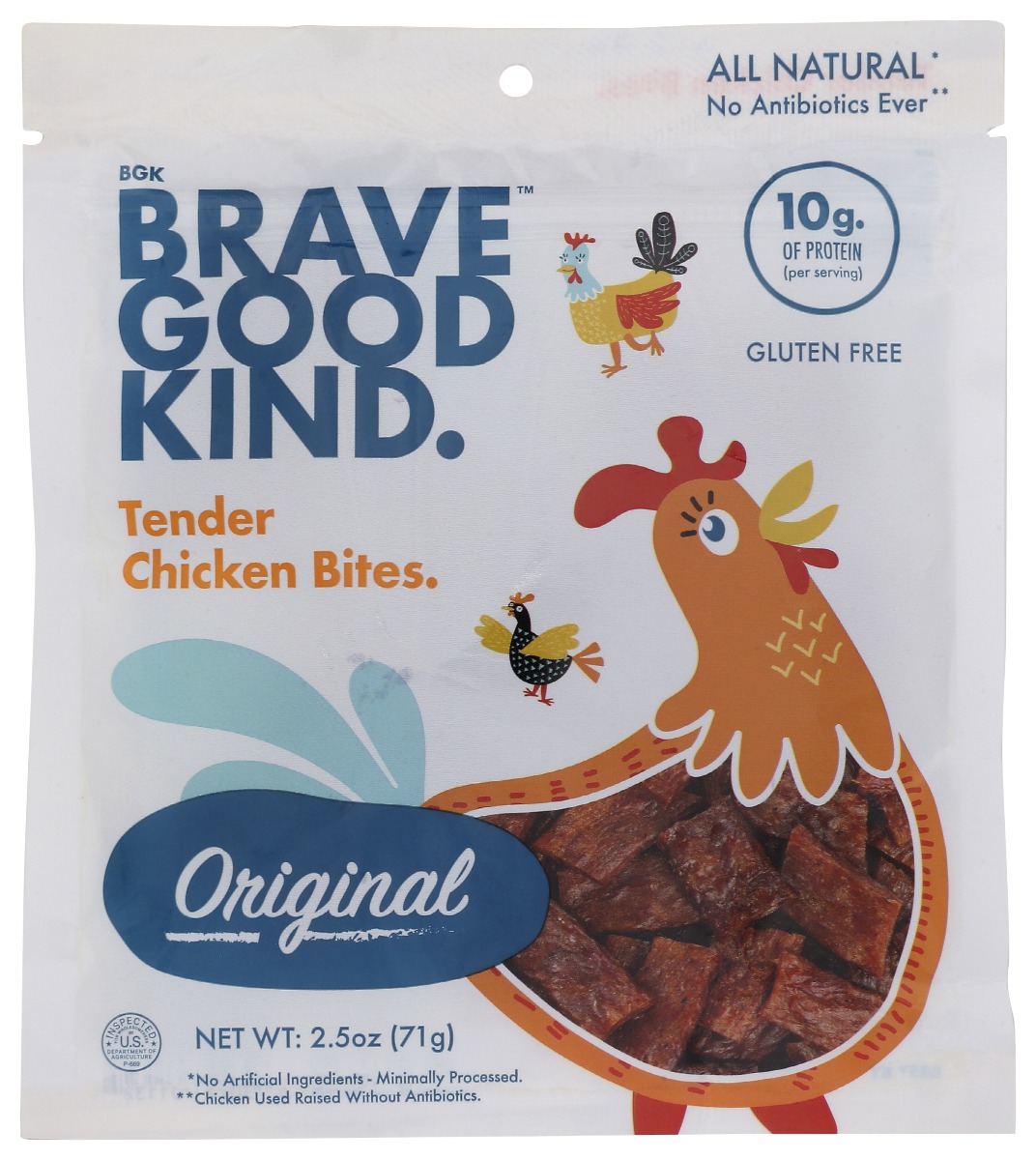 Picture of Brave Good Kind KHRM00389795 2.5 oz Original Chicken Bites