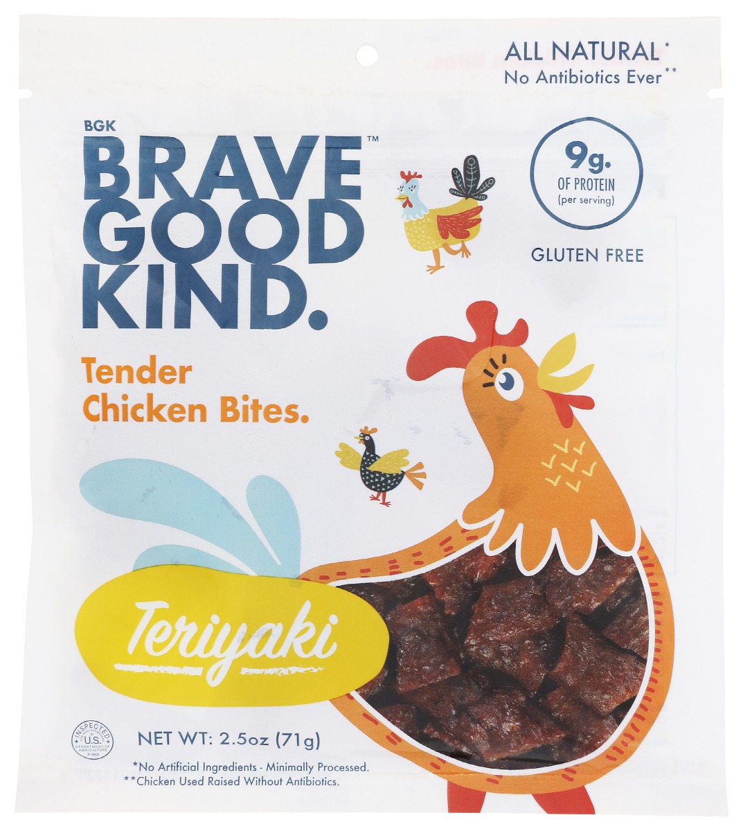 Picture of Brave Good Kind KHRM00389796 2.5 0z Teriyaki Chicken Bites