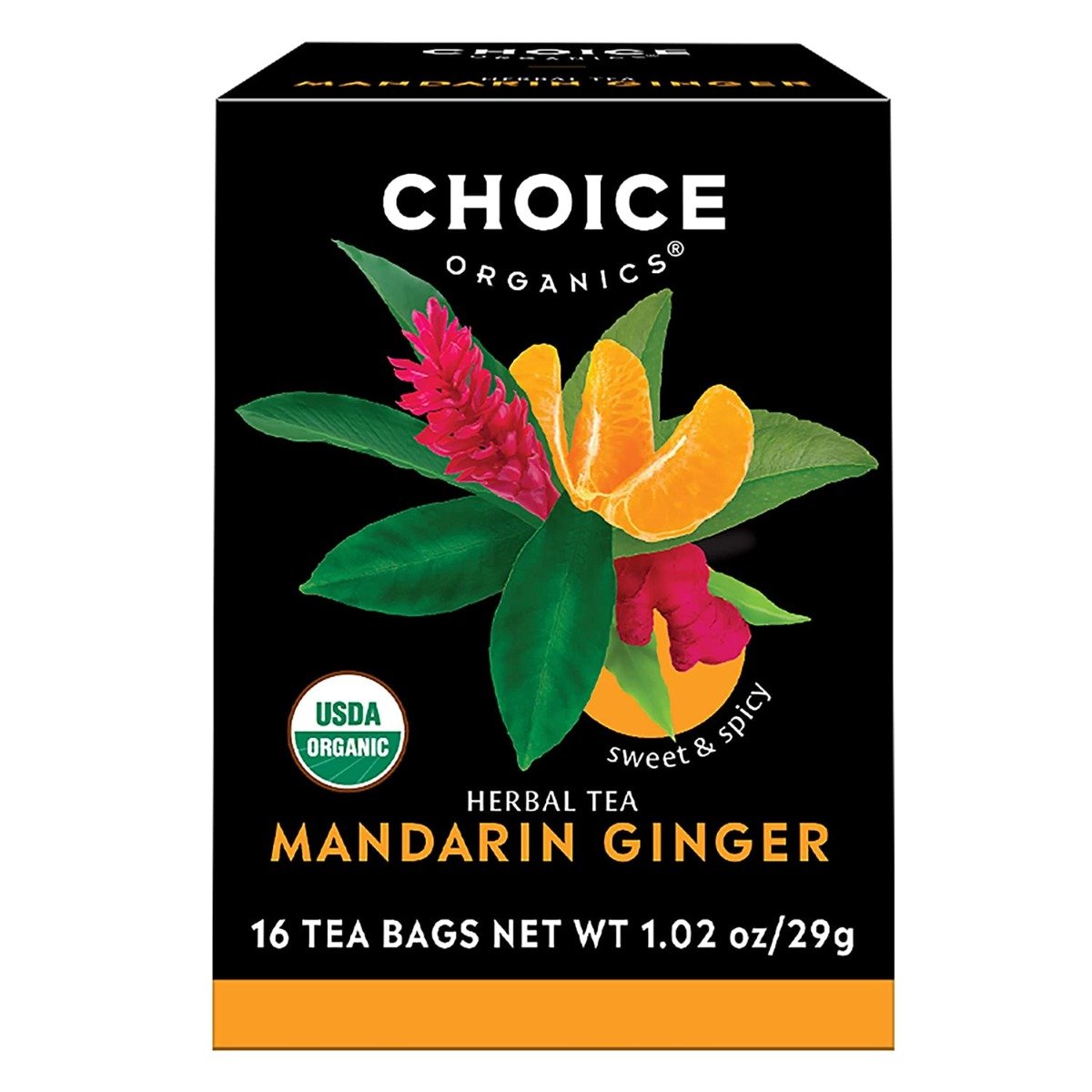 Picture of Choice Tea KHCH00394252 Mandarin Herbal Ginger Tea - 16 Bag