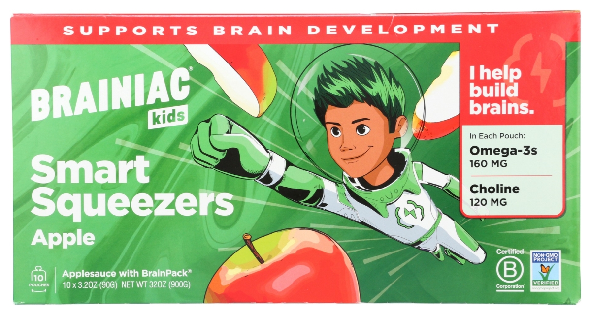 Picture of Brainiac KHRM00368932 32 oz Apple Smart Squeezers - 10 Piece
