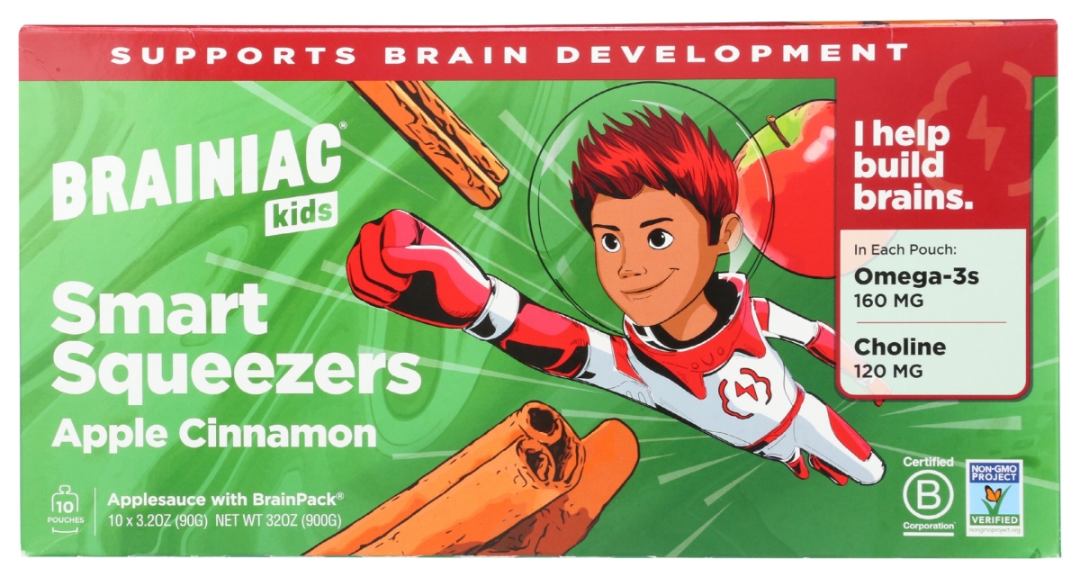 Picture of Brainiac KHRM00368933 32 oz Apple Cinnamon Smart Squeezers - 10 Piece