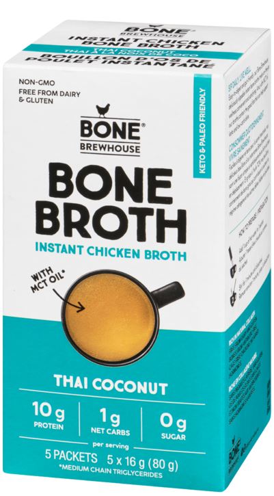Picture of Bone Brewhouse KHCH00395783 2.82 oz Thai Coconut Chicken Bone Broth