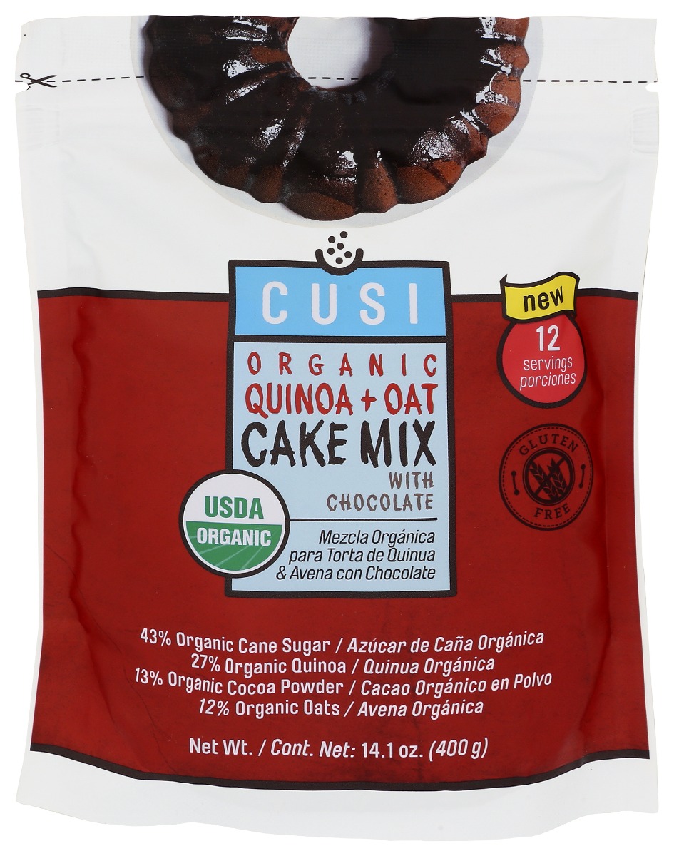 Picture of Cusi World KHCH00390843 14.1 oz Chocolate Quinoa Cake Mix