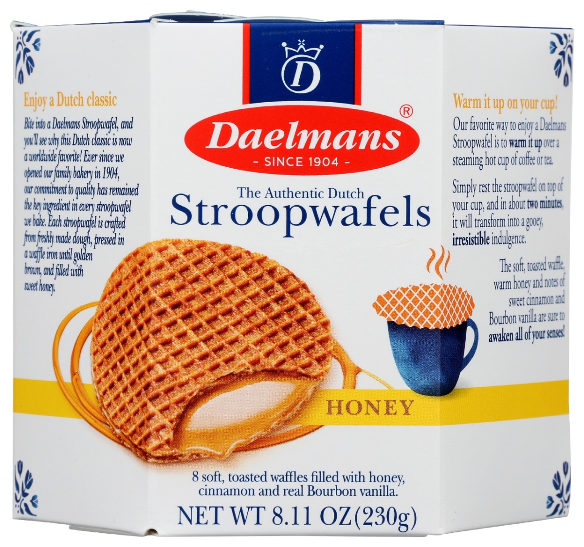 Picture of Daelmans KHRM00080037 8.11 oz Honey Stroopwafel Wafer