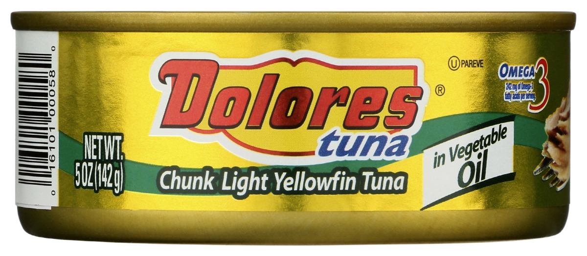 Picture of Dolores KHRM00603477 5 oz Chunk Light Yellowfin Tuna in Vegetable Oil