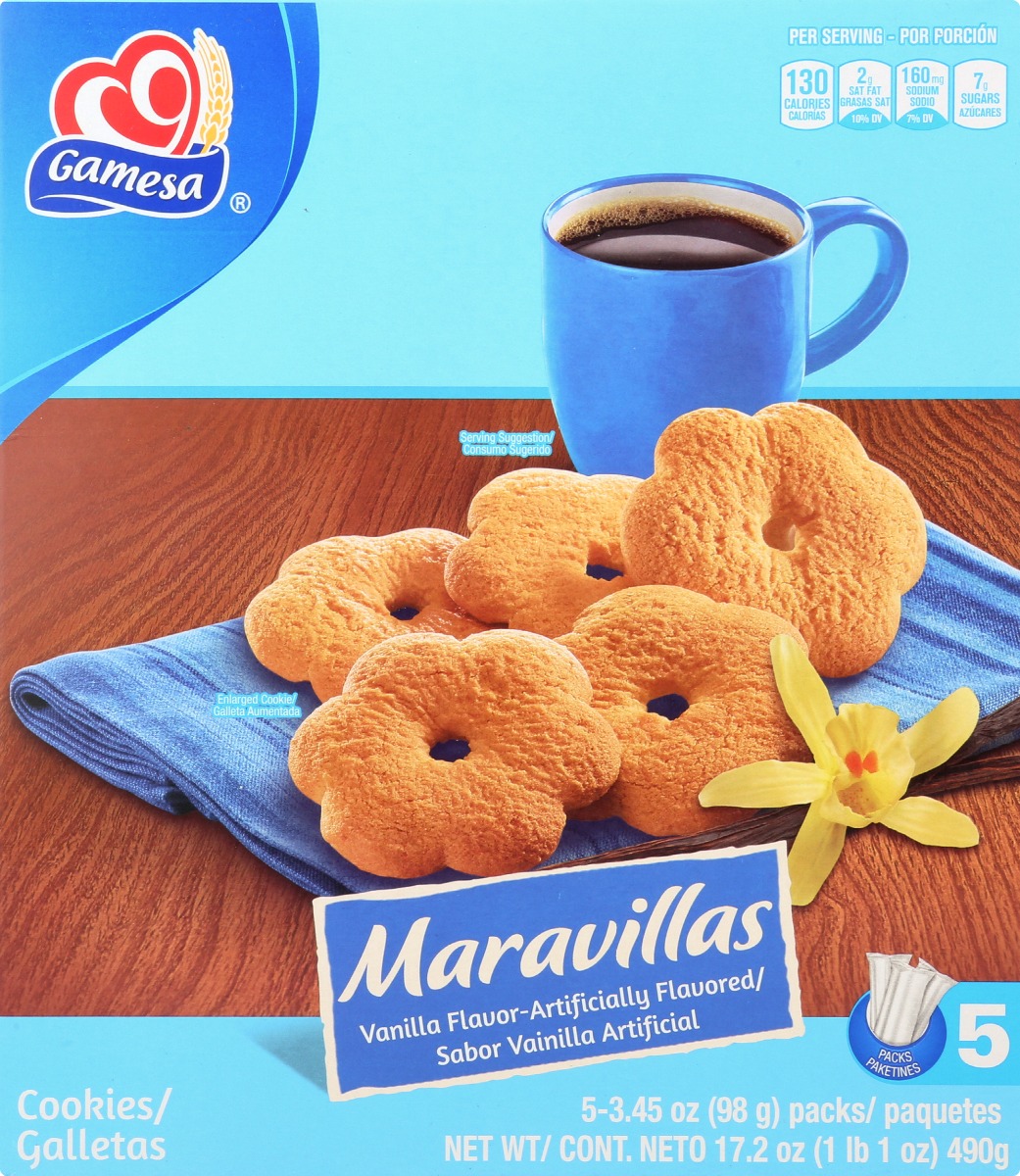 Picture of Gamesa KHRM00258048 17.2 oz Maravillas Cookie - Vanilla