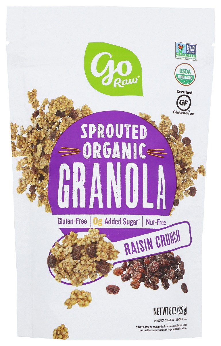 Picture of Go Raw KHRM00375211 8 oz Raisin Crunch Sprouted Granola