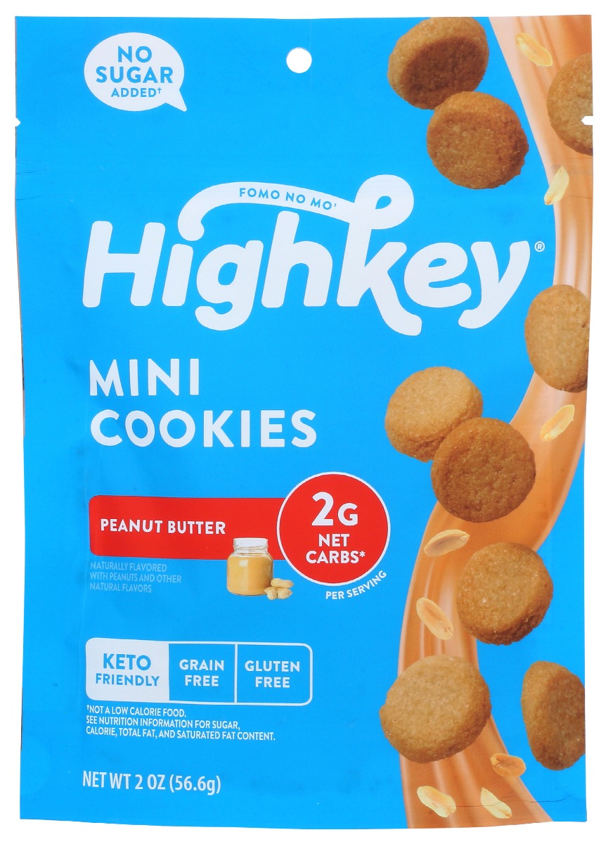 Picture of High Key Snacks KHRM00380005 2 oz Peanut Butter Mini Cookies