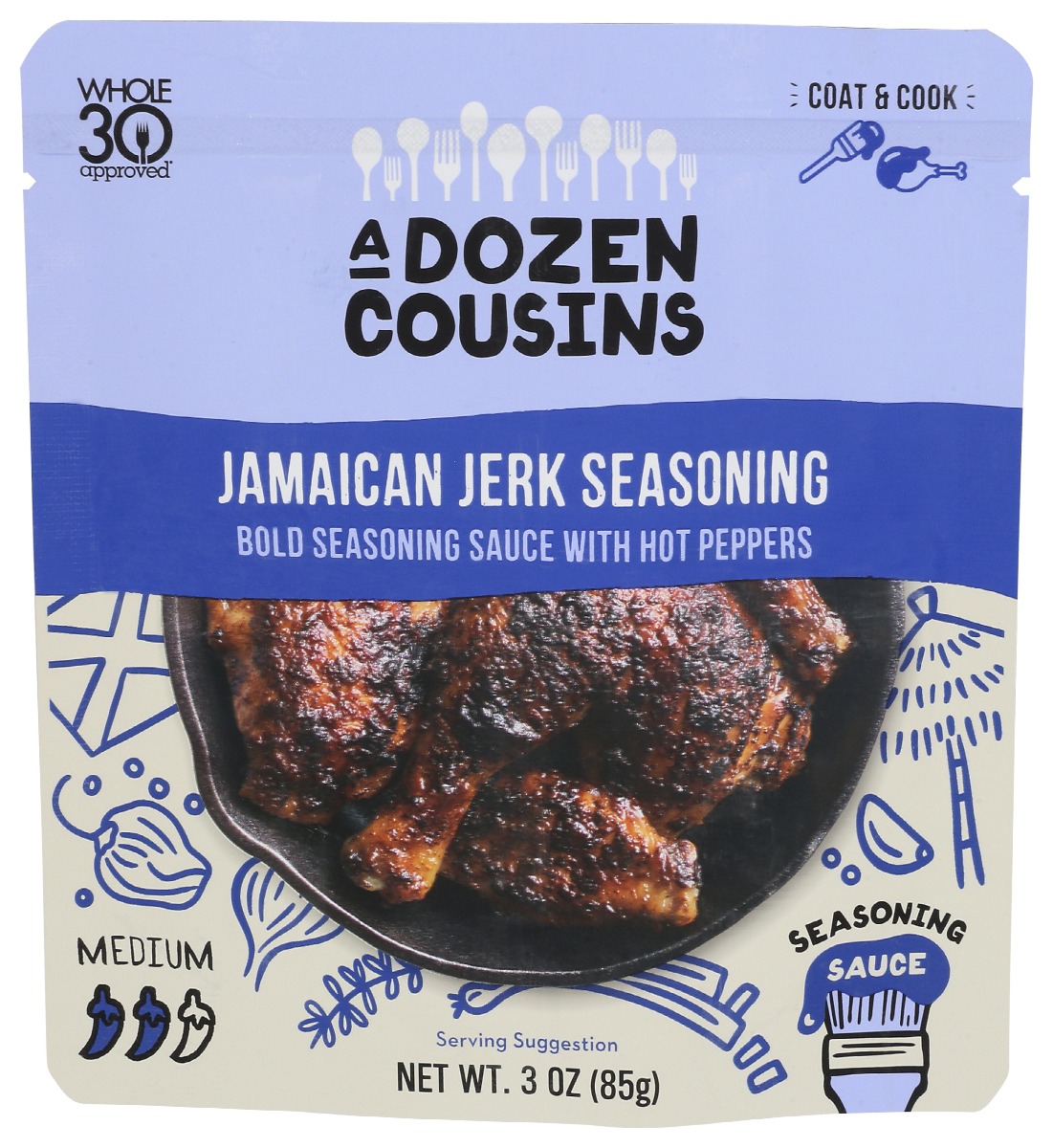 Picture of A Dozen Cousins KHCH00395973 3 oz Jamaican Jerk Seasoning