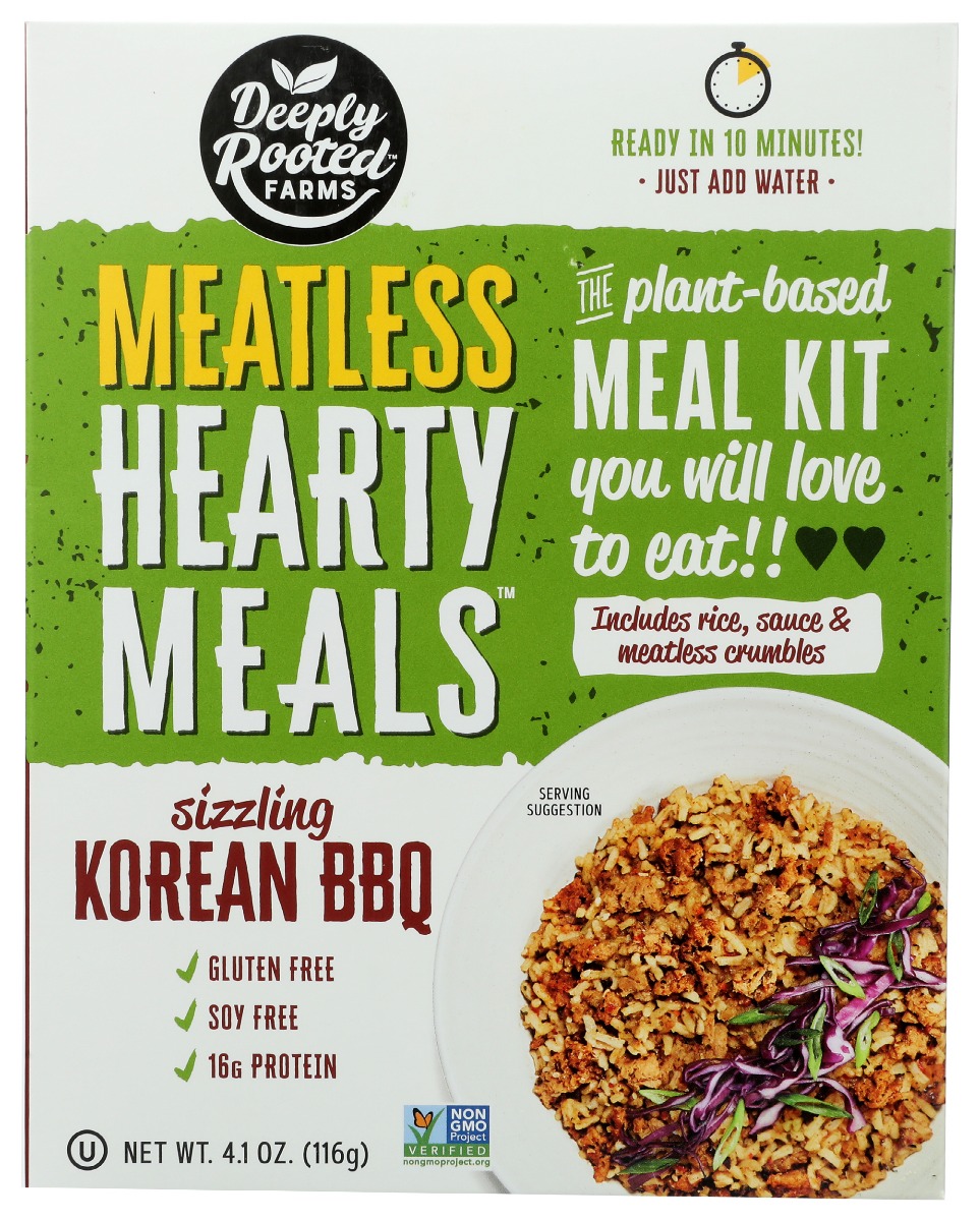 Picture of Deeply Rooted KHRM00386889 4.1 oz Hearty Meals Sizzling Korean BBQ Rice Bowl