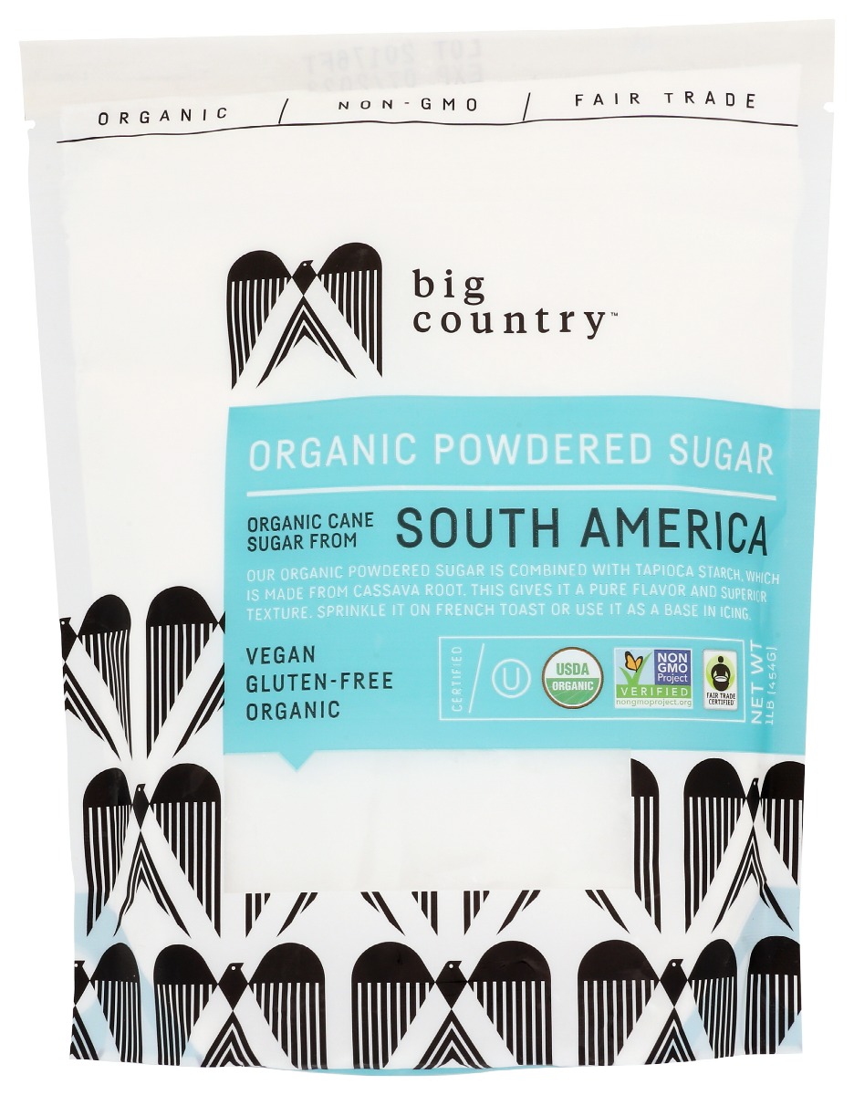 Picture of Big Country Foods KHRM00366942 16 oz Organic Powdered Sugar