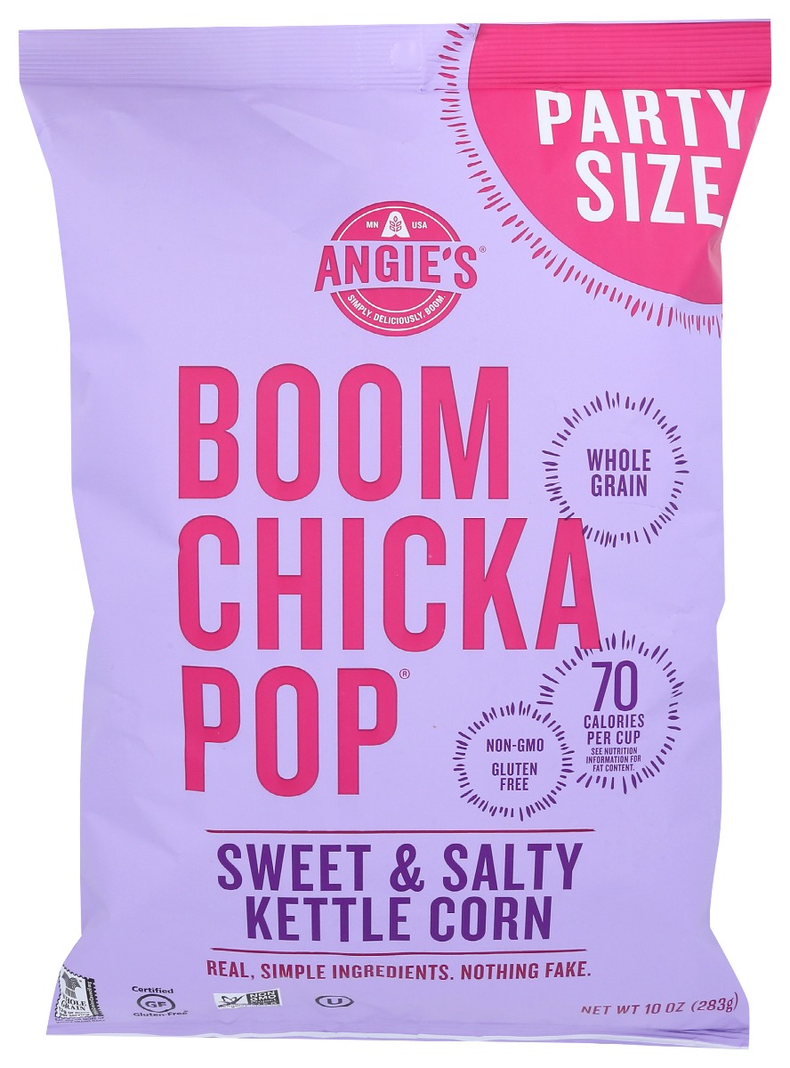 Picture of Angies KHRM00379961 10 oz Boomchickapop Sweet & Salty Popcorn Kettle Corn Party Size
