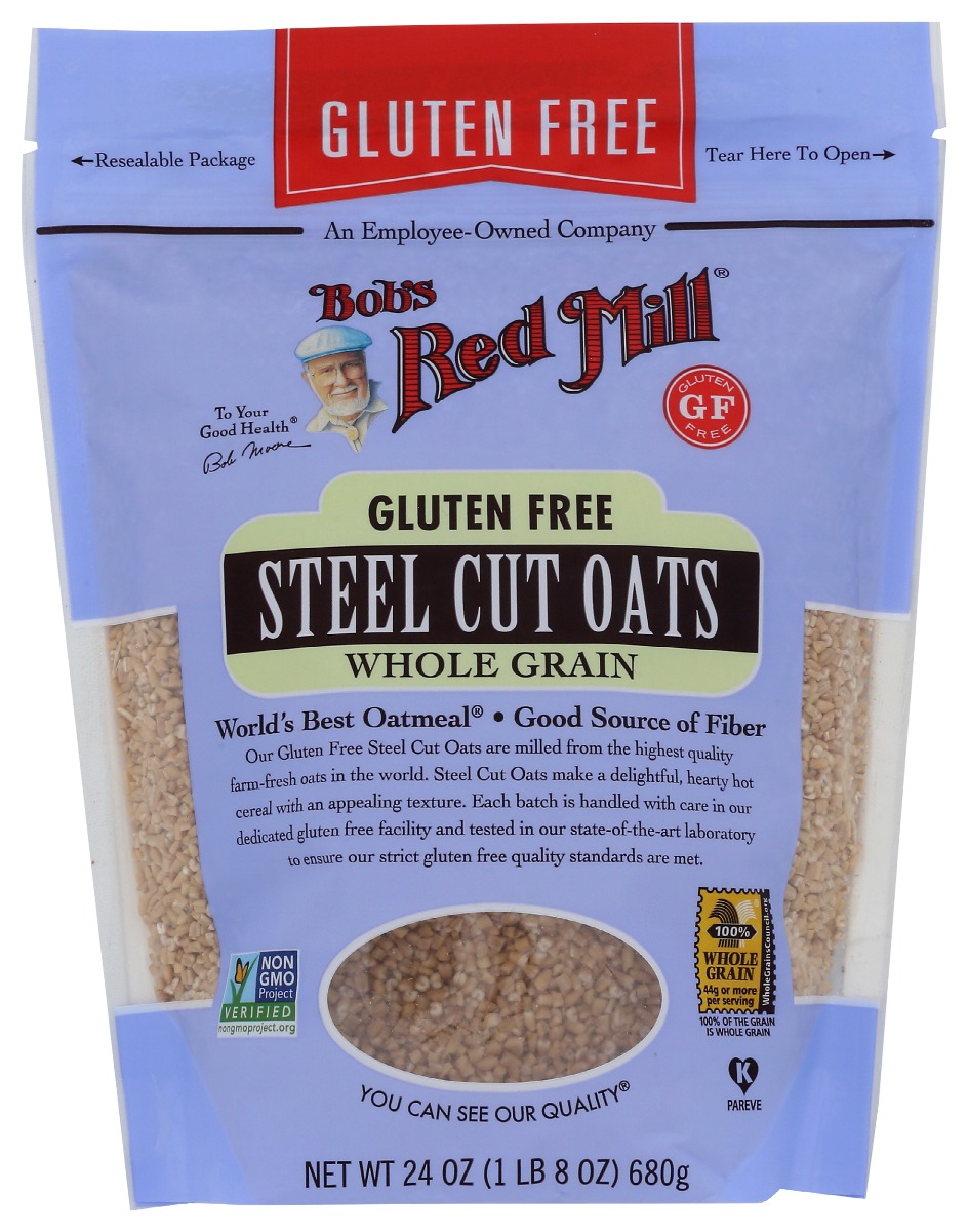 Picture of Bobs Red Mill KHRM00322478 24 oz Gluten Free Steel Cut Oats