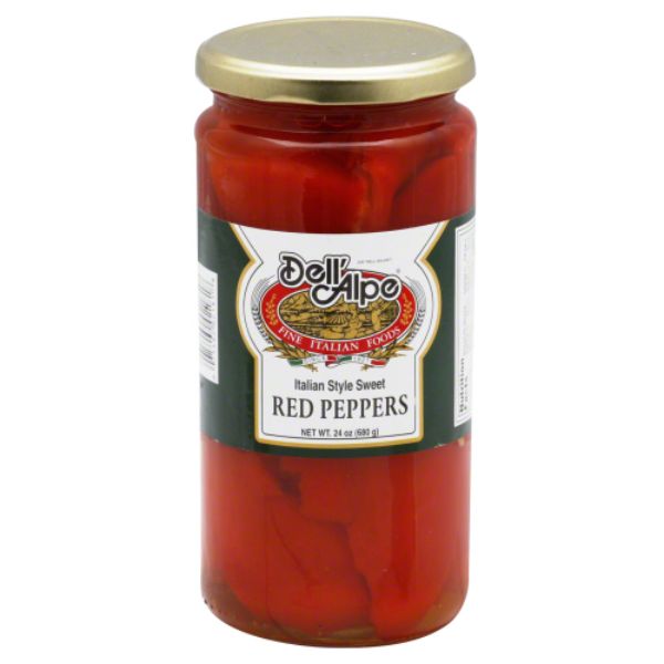 Picture of Dell Alpe KHRM00084879 24 oz Red Pepper Halves