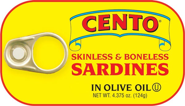 Picture of Cento KHRM00228403 4.37 oz Skinless & Boneless Sardine