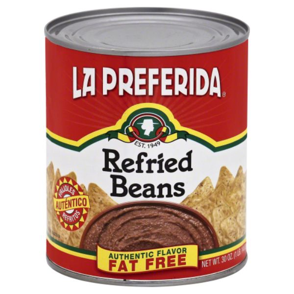 Picture of LA Preferida KHRM00022381 30 oz Authentic Flavor Fat Free Refried Beans