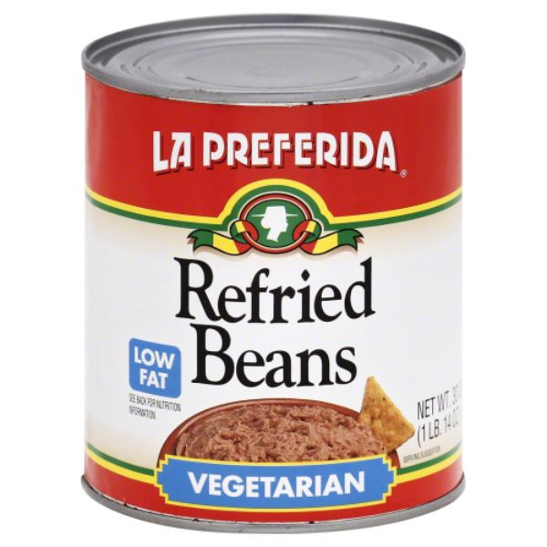 Picture of LA Preferida KHRM00034846 30 oz Low Fat Vegetarian Refried Beans