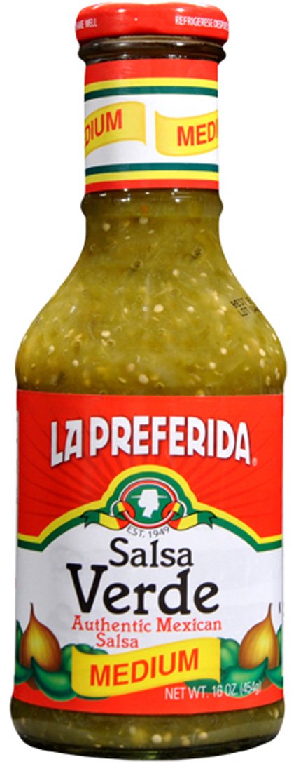 Picture of LA Preferida KHRM00401553 16.4 oz Verde Medium Salsa