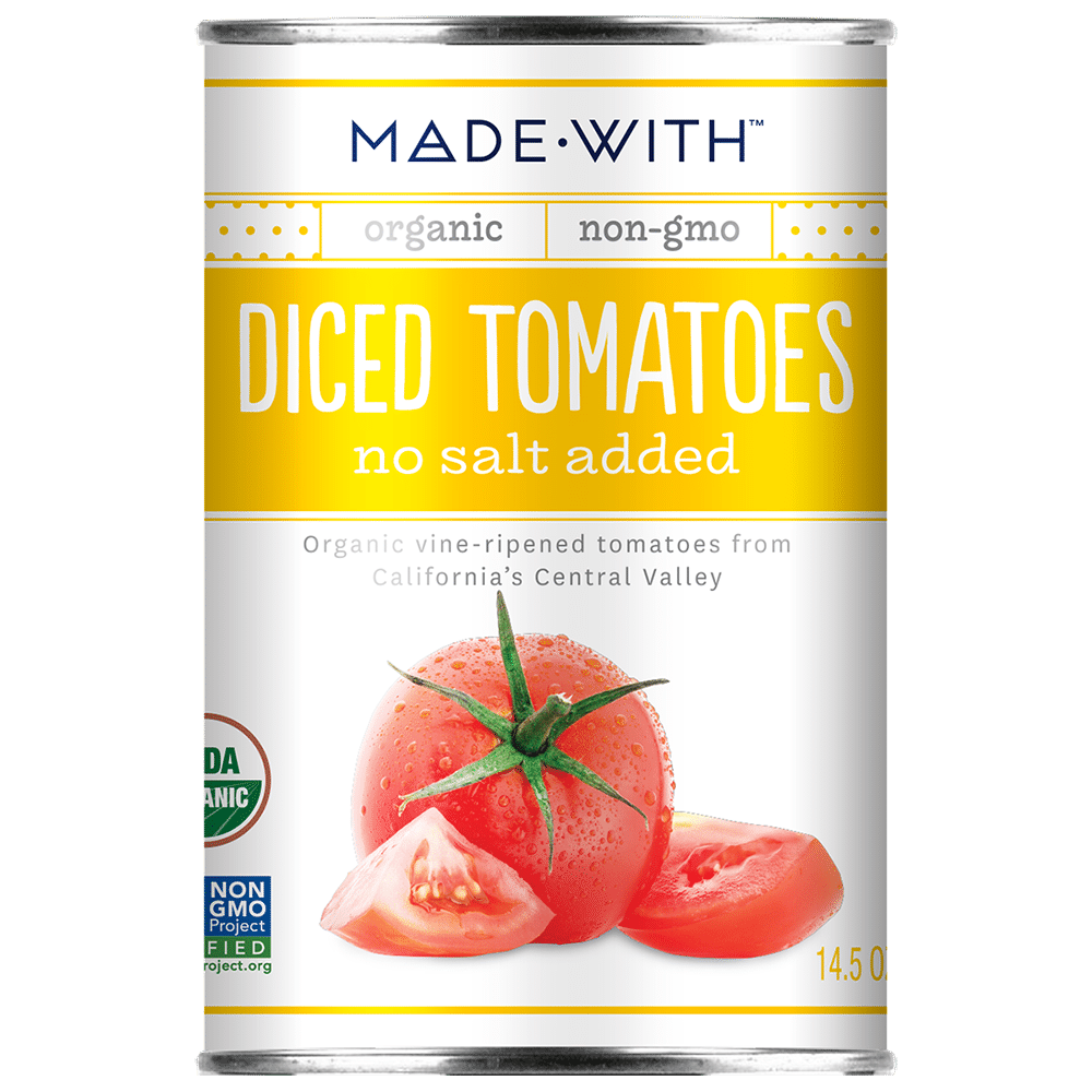 Picture of Made With KHRM00276957 14.5 oz Organic Tomato Diced with No Salt