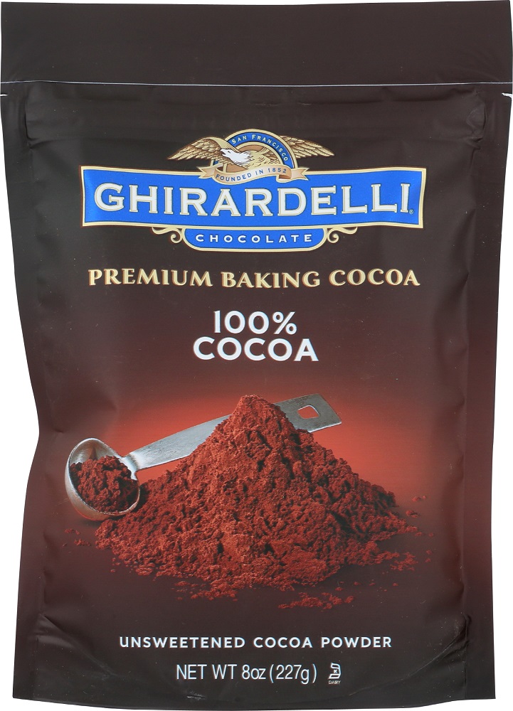 Picture of Ghirardelli KHFM00785576 8 oz 100 Percent Unsweetened Premium Baking Cocoa
