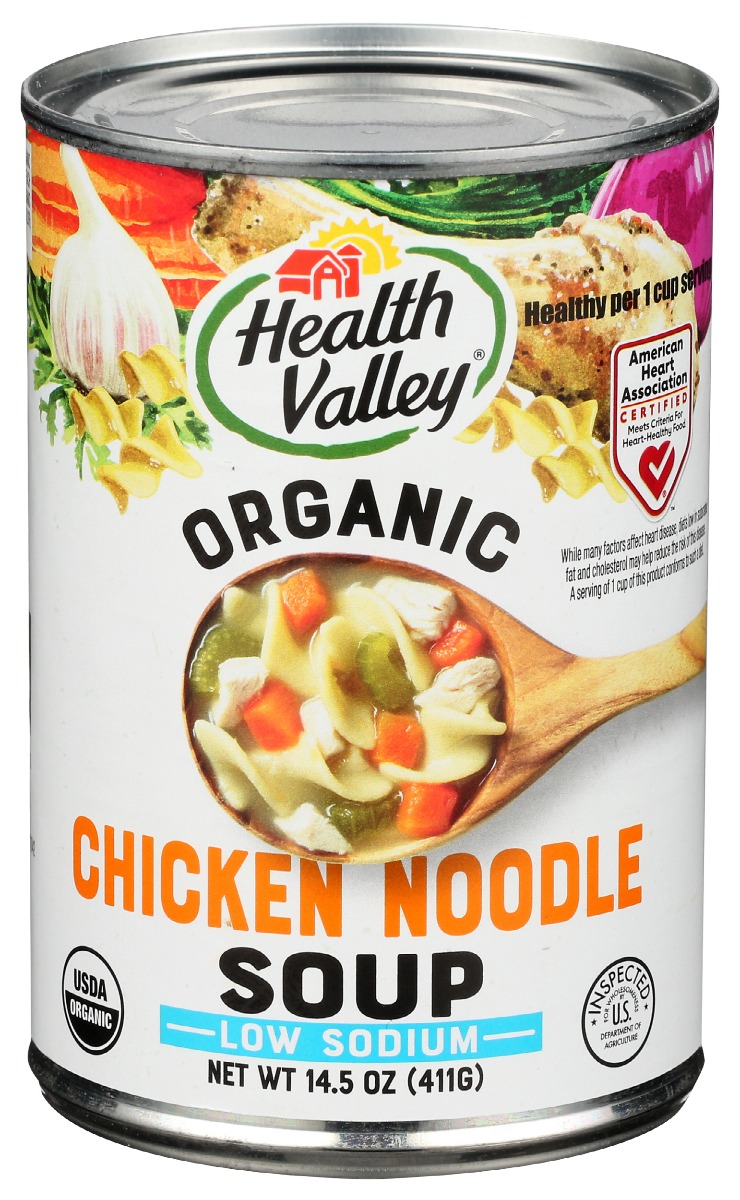 Picture of Health Valley Organic KHRM00228716 15 oz Low Sodium Organic Chicken Noodle Soup