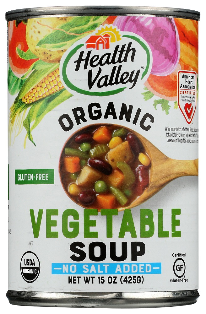 Picture of Health Valley Organic KHFM00488296 15 oz Vegetable Soup with No Salt Added