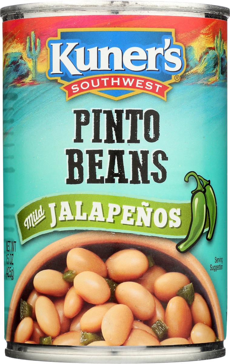 Picture of Kuners KHRM00039782 15 oz Pinto Beans with Mild Jalapenos