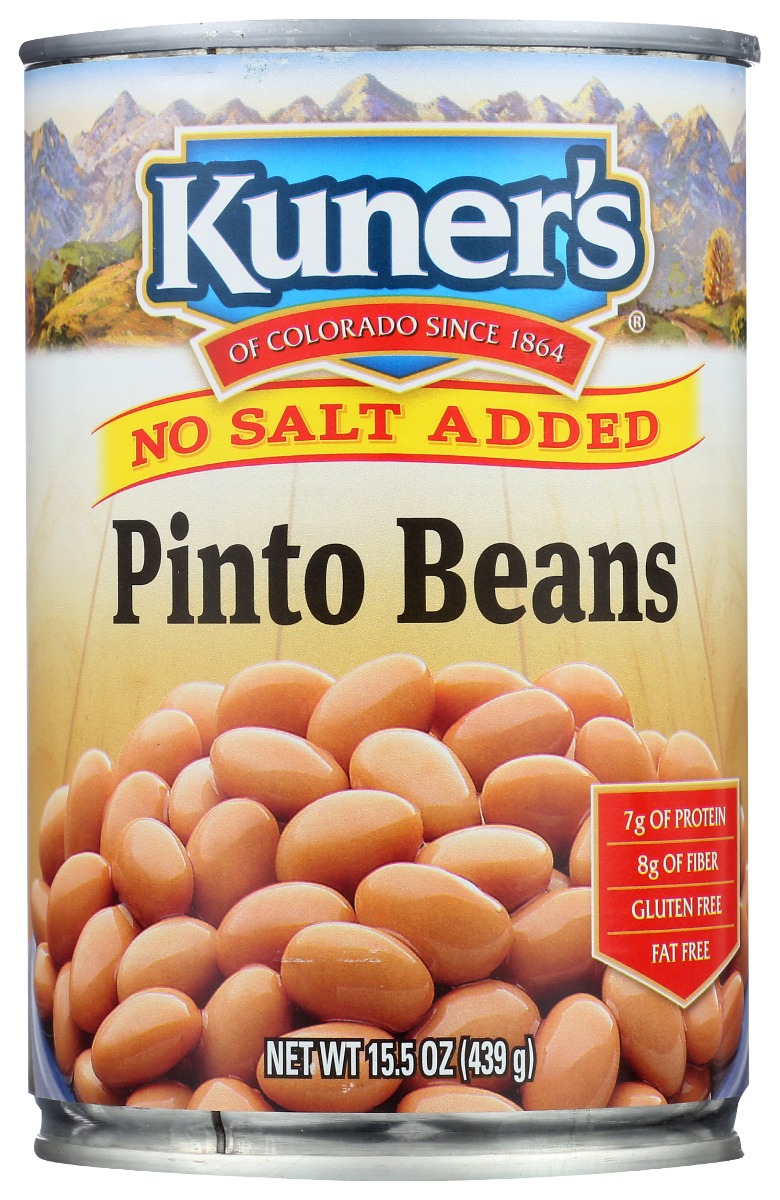 Picture of Kuners KHRM00070927 15.5 oz No Salt Added Pinto Beans