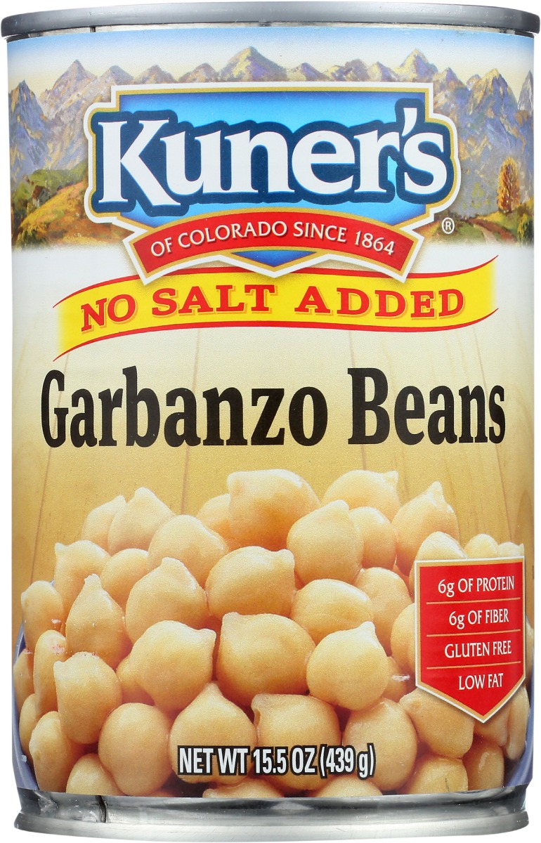 Picture of Kuners KHRM00078535 15.5 oz No Salt Added Garbanzo Beans