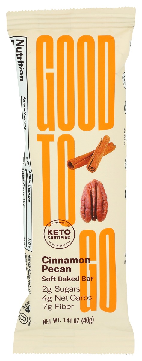 Picture of Good to Go KHRM00343128 1.4 oz Cinnamon Pecan Snack Bar