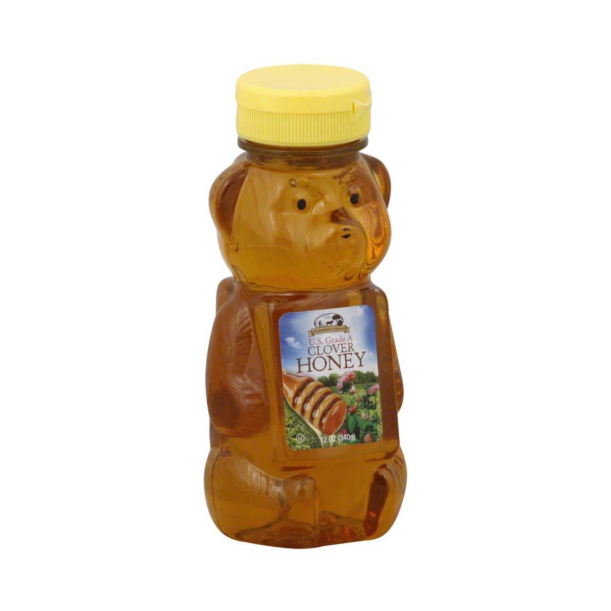 Picture of Harmony Farms KHRM00102796 12 oz Bear Clover Honey