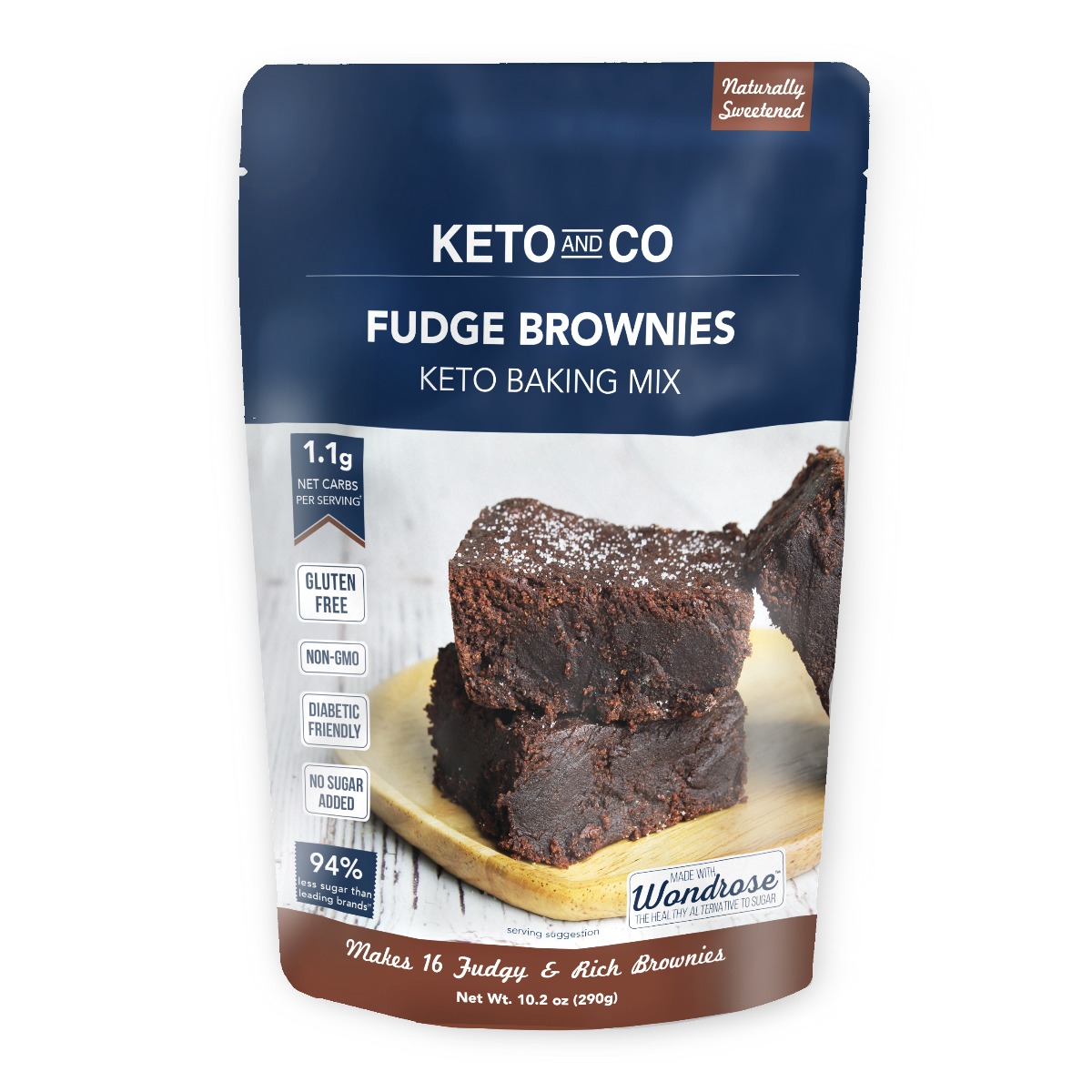 Picture of Keto KHRM00357484 10.2 oz Fudge Brownies Keto Baking Mix