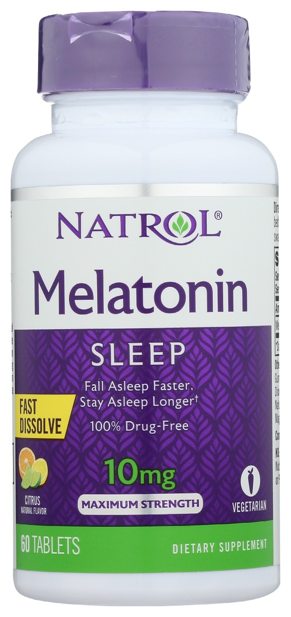 Picture of Natrol KHRM00353462 10 mg Sleep Support Citrus Fast Dissolve Tablets - 60 Capsules