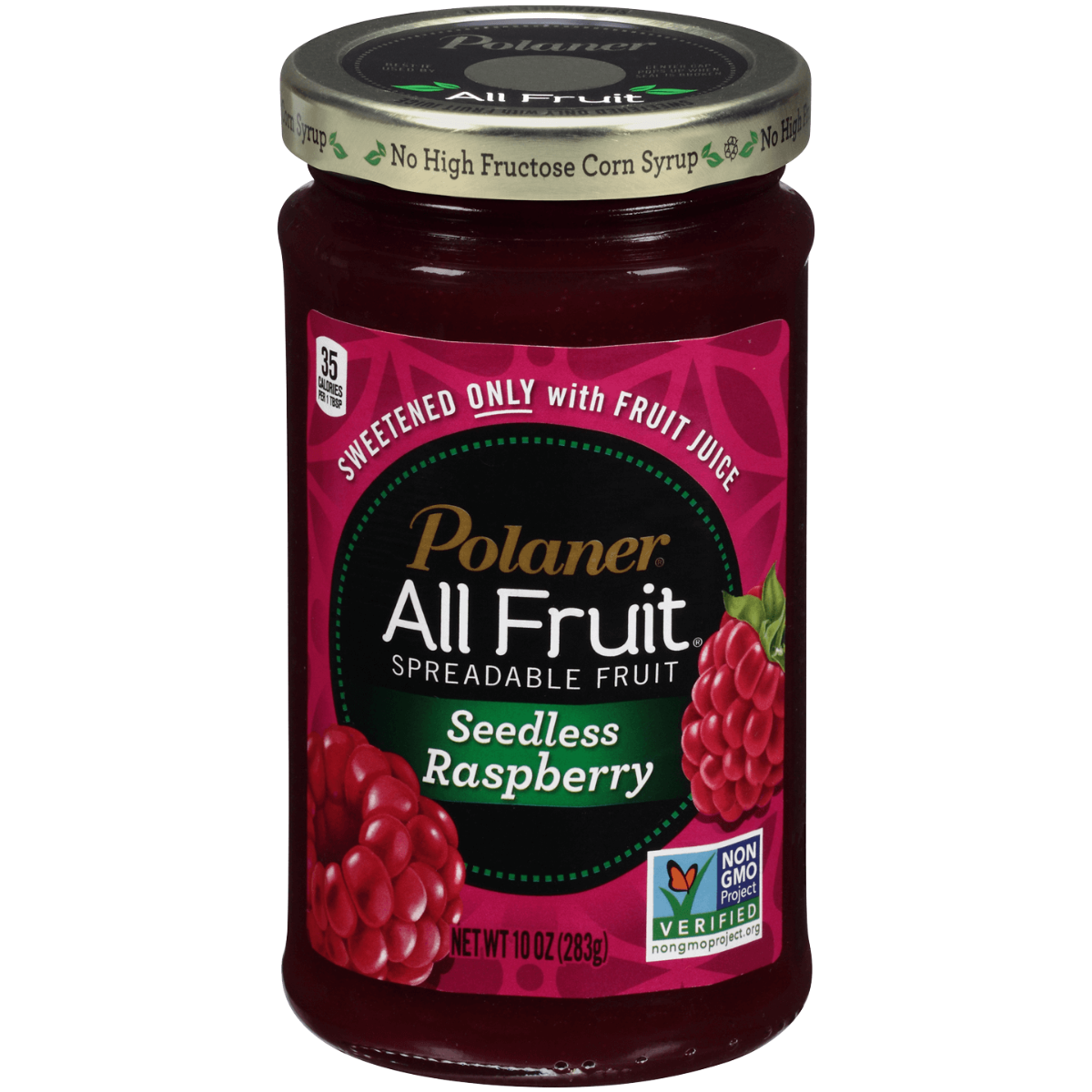 Picture of Polaner KHRM00063541 10 oz Seedless Red Raspberry Fruit Spread