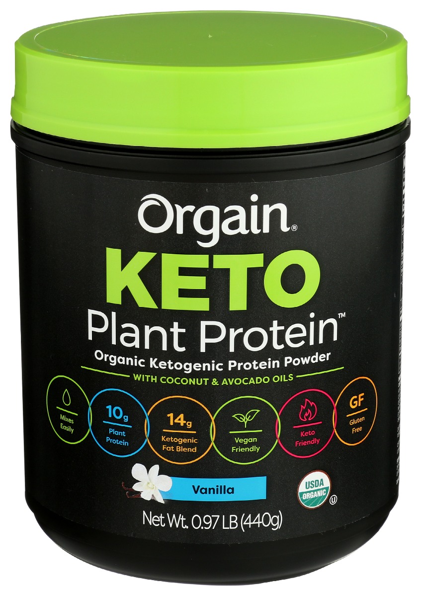 Picture of Orgain KHRM00350097 0.97 lbs Keto Plant Protein Powder Vanilla