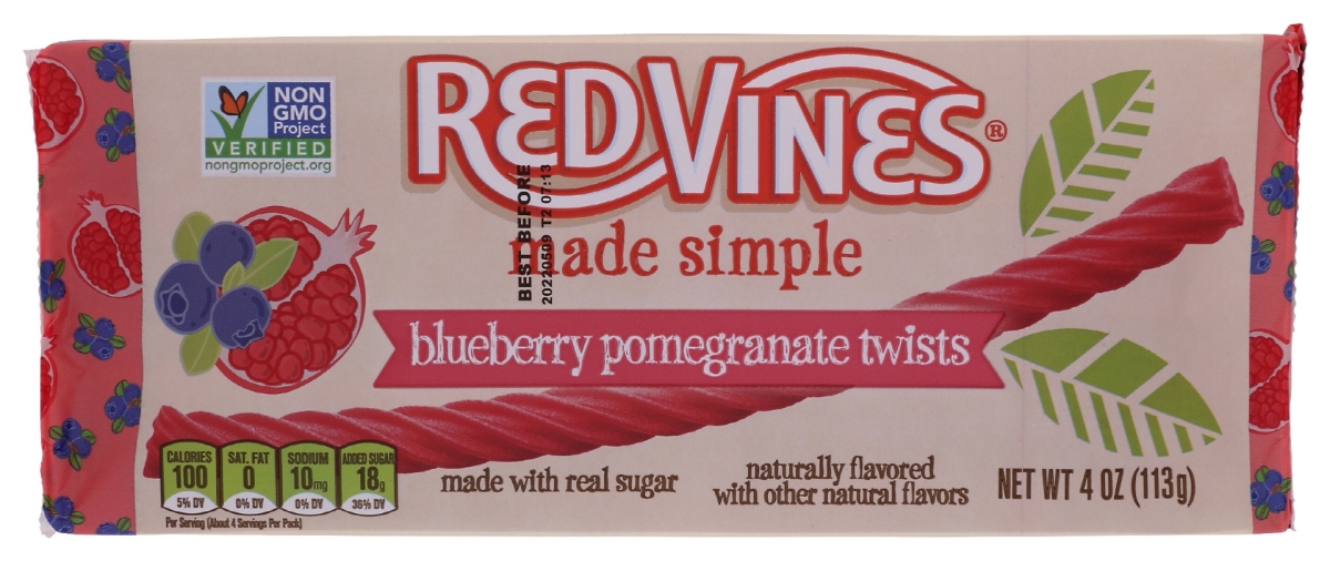 Picture of Red Vines KHCH00392740 4 oz Blueberry & Pomegranate Licorice Twist
