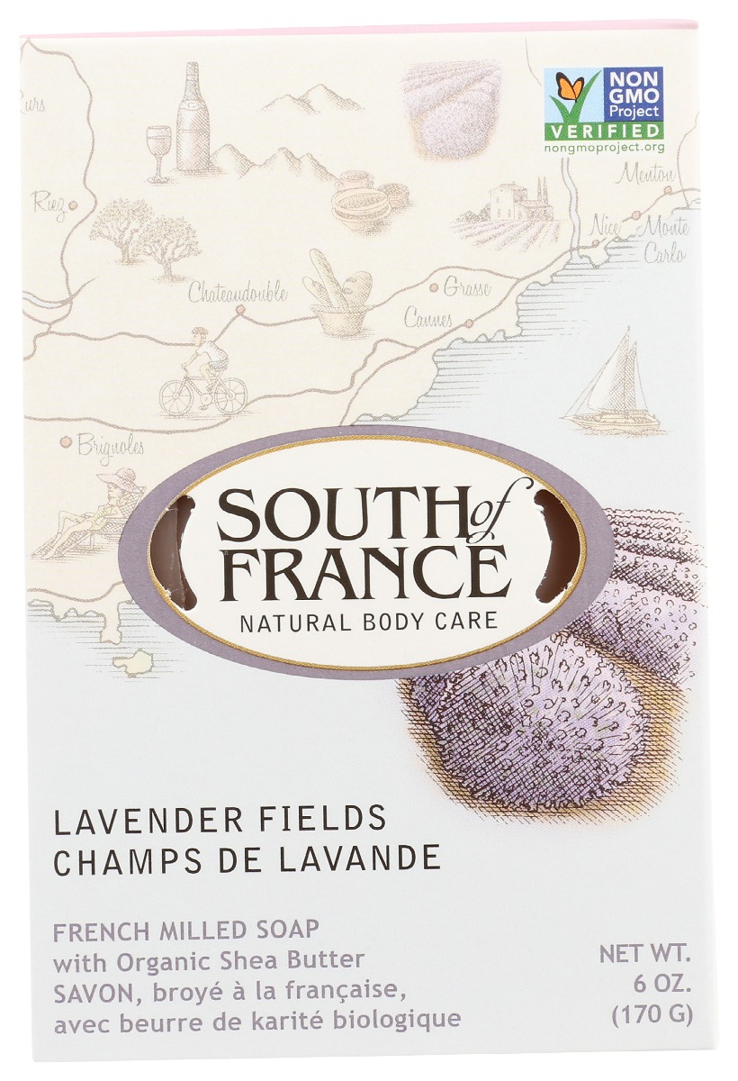 Picture of South of France KHFM00951566 6 oz French Milled Oval Soap&#44; Lavender Fields