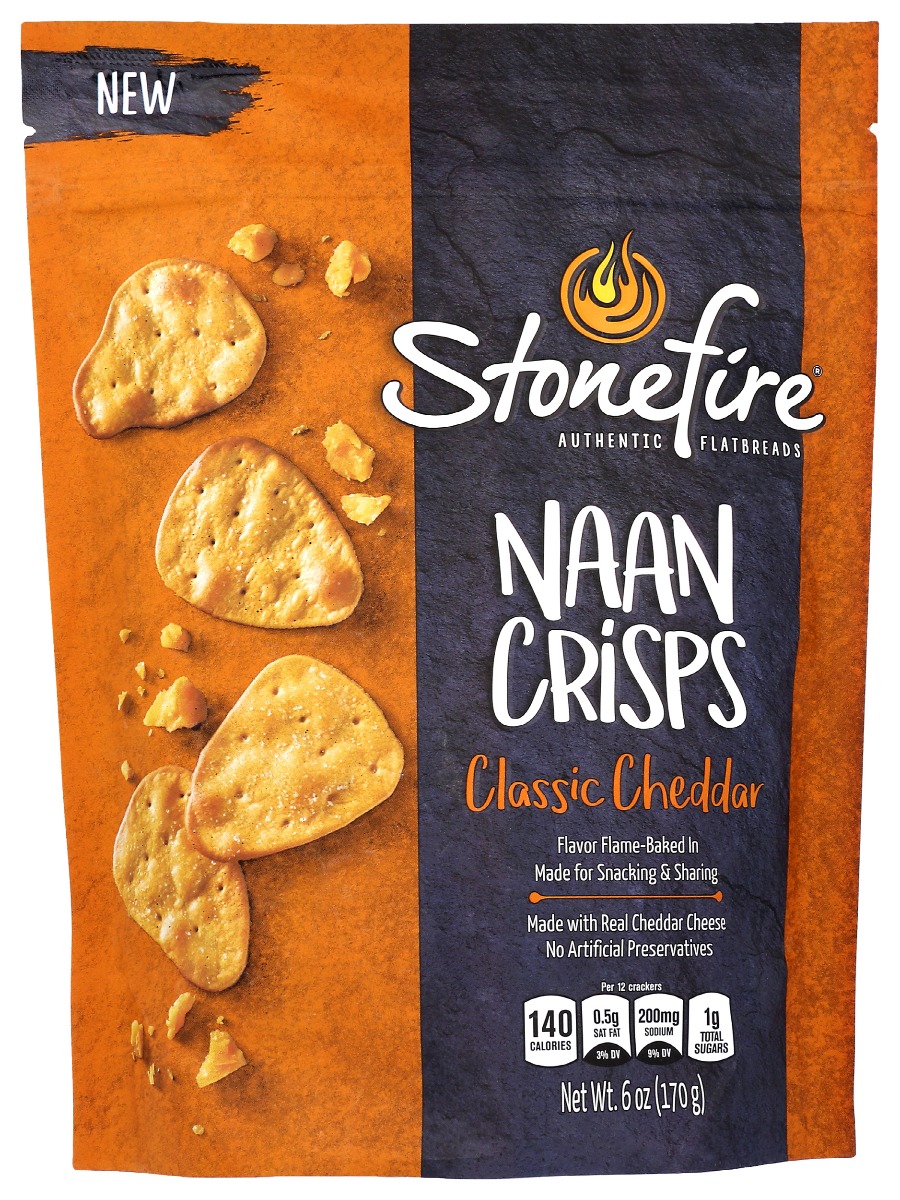 Picture of Stonefire KHRM00384830 6 oz Classic Cheddar Naan Crisps