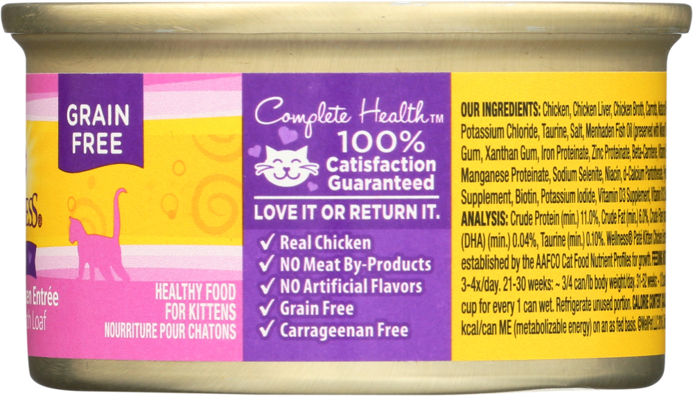 Picture of Wellness KHLV01374297 Chicken Canned Kitten Food, 3 oz